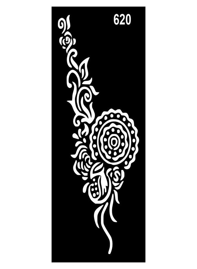 Komstec Quick Decor Mehndi Stencil Sticker That Encourages Creative Exploration - Image 1